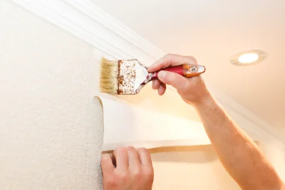 Pose de papier peint à Pleumartin — revêtements muraux et toiles de verre